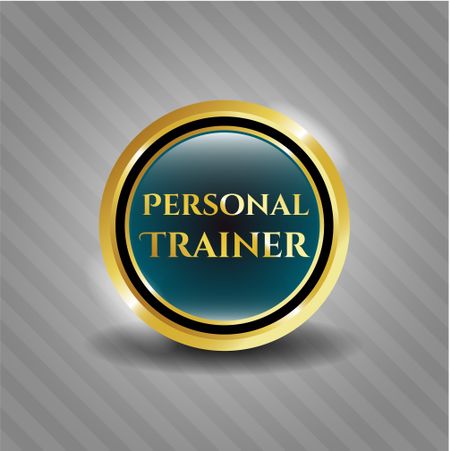personal-trainer-gold-shiny-medal-274764656 Personal trainer gold shiny medal