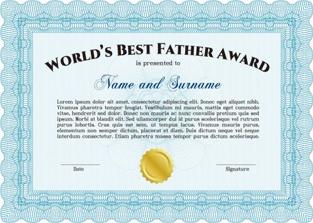 Best father award template