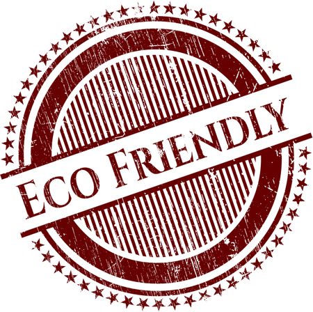 Red eco friendly rubber stamp