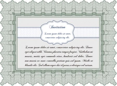 Retro invitation template. Border, frame.Beauty design. Printer friendly. 