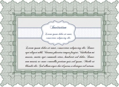 Retro invitation template. Border, frame.Beauty design. Printer friendly.