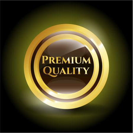 Premium quality gold shiny medal