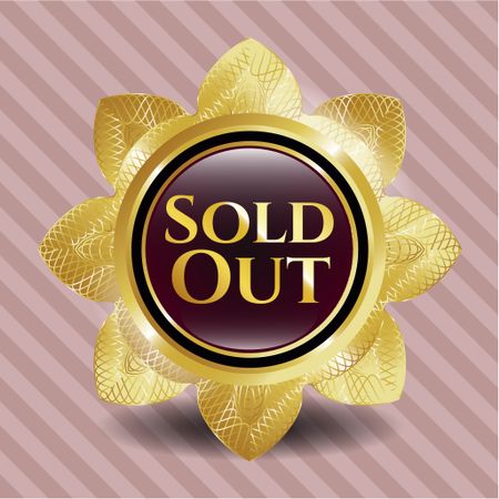Sold out gold shiny flower