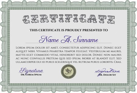 Diploma or certificate template. Customizable, Easy to edit and change colors.Printer friendly. Beauty design. 