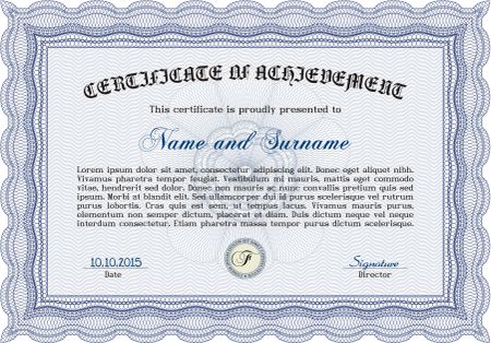 Certificate template or diploma template. Easy to print. Beauty design. Customizable, Easy to edit and change colors.
