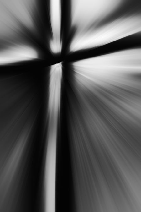 Abstract radial blur in black and white