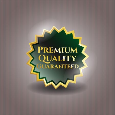 Premium quality product gold shiny badge