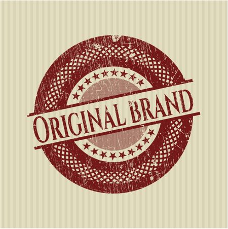 Original brand red rubber stamp