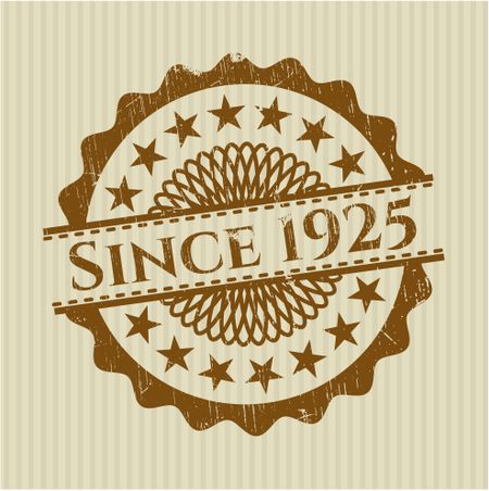 Since 1925 rubber stamp