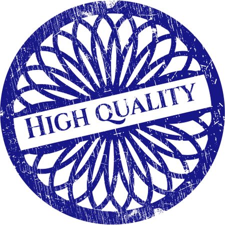 High quality blue rubber stamp
