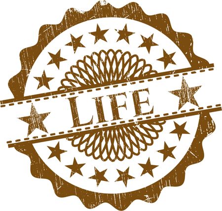Life rubber stamp