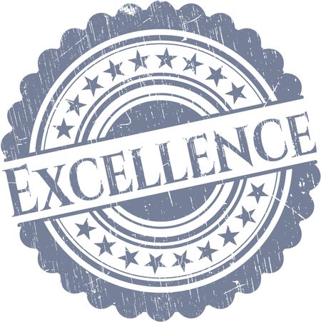 Excellence rubber stamp