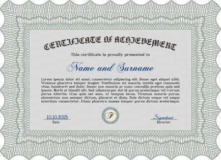 Sample certificate or diploma. Printer friendly. Customizable, Easy to edit and change colors.Lovely design. 
