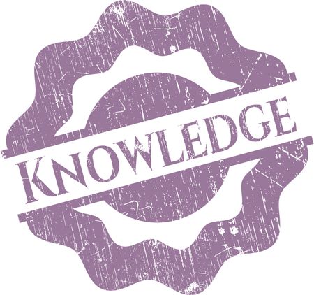 Knowledge grunge rubber stamp