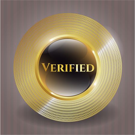 Verified gold shiny emblem