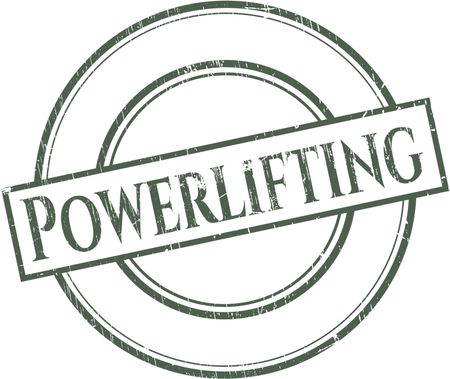 Powerlifting rubber stamp
