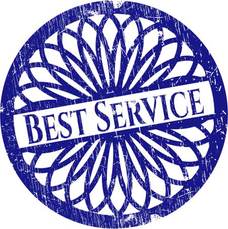 Best service blue rubber grunge stamp