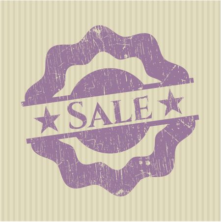 Sale rubber grunge stamp