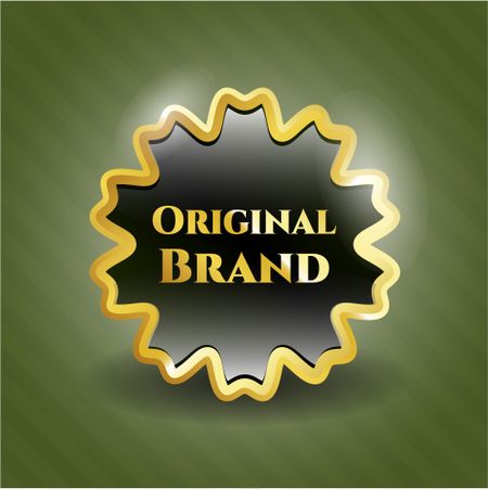 Original brand gold shiny badge