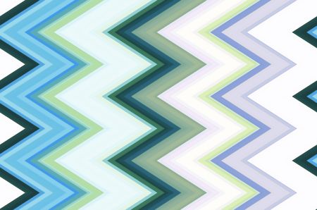 Varicolored pattern of mostly pastel zigzags for themes of repetition, conformity, or variation in decoration and background