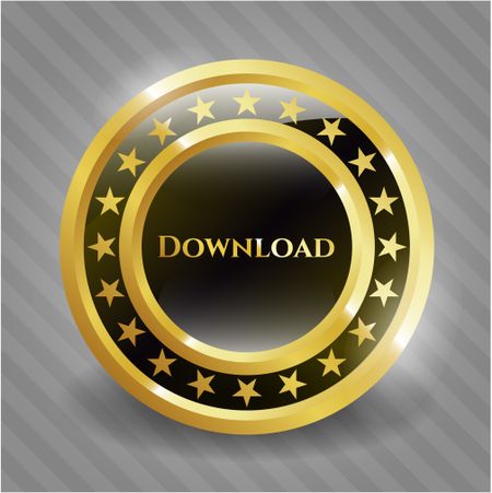 Download gold shiny emblem