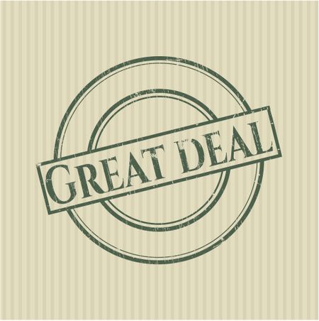 Great deal rubber stamp