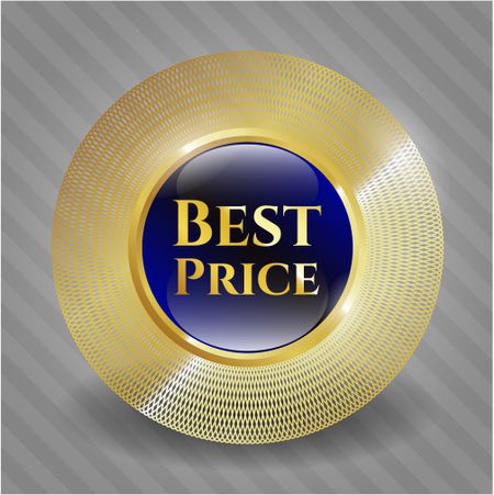 Best price gold shiny badge