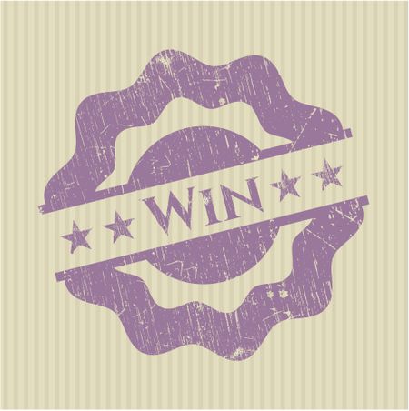 Win rubber stamp