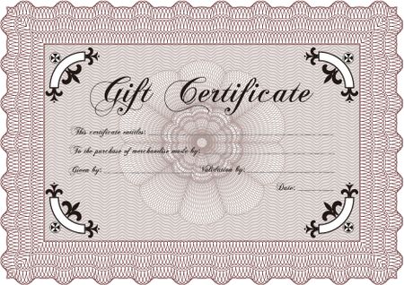 Gift certificate template. Customizable, Easy to edit and change colors.Nice design. With background. 