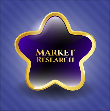 Market research gold shiny star