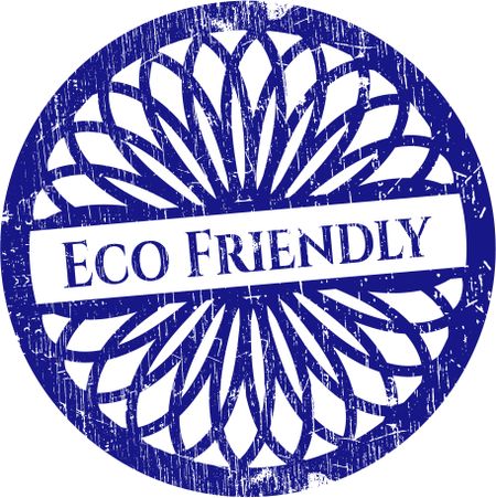 Eco friendly blue rubber stamp