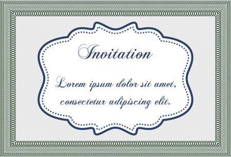 Formal invitation template. With complex linear background. Customizable, Easy to edit and change colors.Superior design. 
