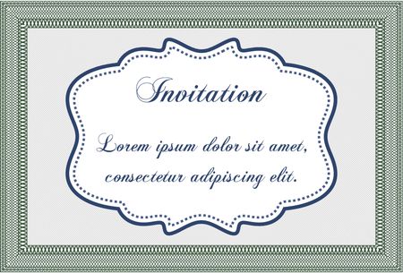 Formal invitation template. With complex linear background. Customizable, Easy to edit and change colors.Superior design.