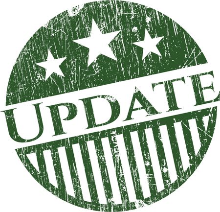 Green update rubber stamp