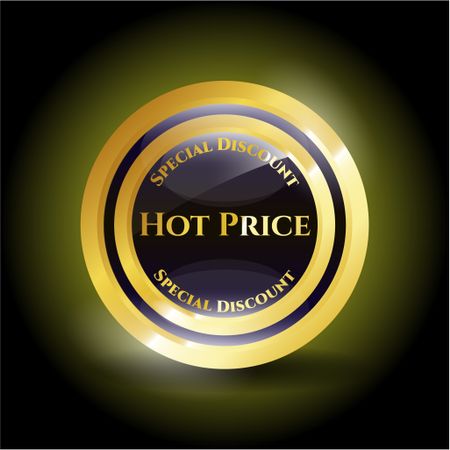 Hot price gold shiny medal