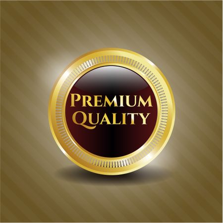 Premium quality gold shiny medal