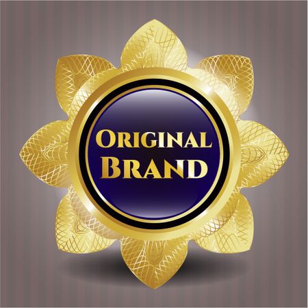 Original brand gold shiny flower