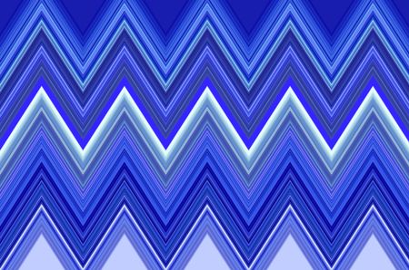 Decorative pattern of zigzags with icy blue motif