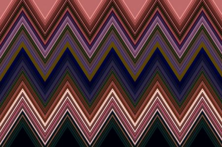 Darkly decorative zigzag pattern that illustrates repetition, conformity, recurrence and variation