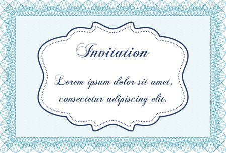Retro invitation. With background. Customizable, Easy to edit and change colors.Complex design. 