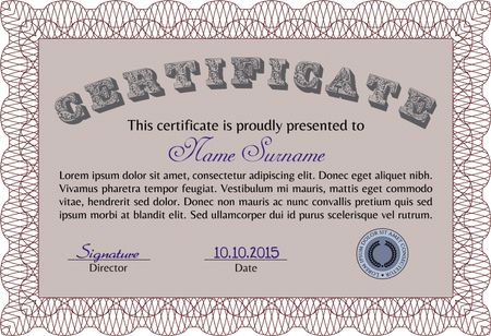 Certificate. Printer friendly. Customizable, Easy to edit and change colors.Lovely design. 