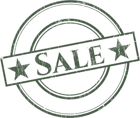 Sale rubber grunge stamp