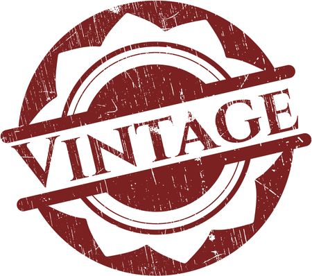 Vintage red rubber stamp