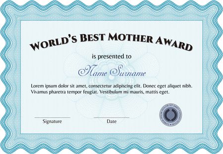 World's Best mother award