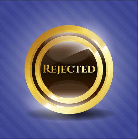 Rejected gold shiny emblem