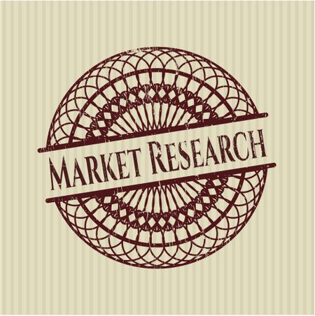 Market Research rubber grunge seal
