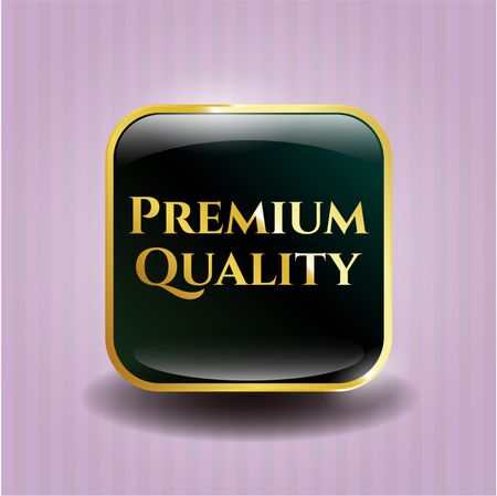 Premium Quality gold shiny badge