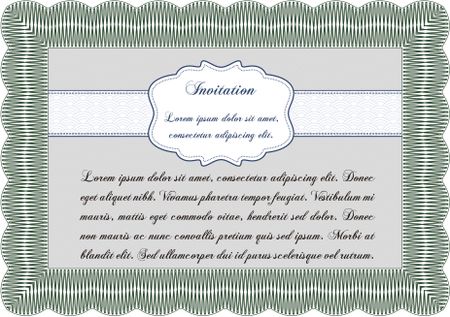 Retro invitation template. Customizable, Easy to edit and change colors.With background. Lovely design. 