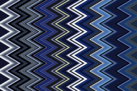 Decorative multicolored zigzag pattern that illustrates repetition, conformity, recurrence and variation