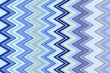 Bright geometric zigzag pattern with cool tones for themes of repetition, conformity, recurrence or variation in decoration and background
